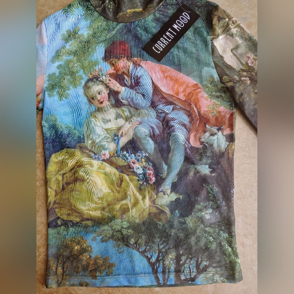 Dolls Kill Current Mood DA VINCI'S DEMONS Mesh Top - Picture 7 of 16